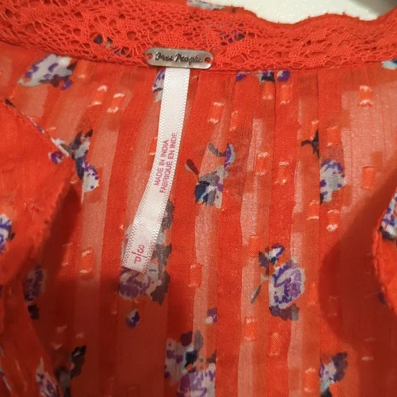Free People Flowers In December Blouse - Picture 5 of 8